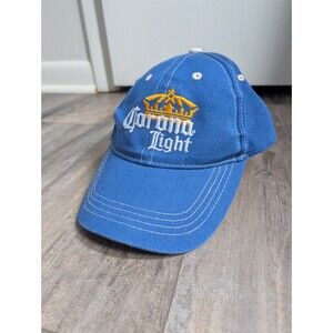 Corona Light Mens Blue Baseball Cap Hat Strapback Adult One Size Embroidered BDA
